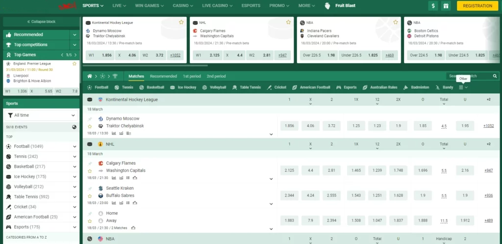 Winng Betwinner Sportsbook